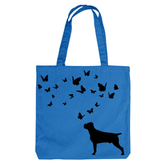 Тканевая сумка "Кане Корсо и бабочки"