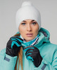 Тёплые зимние Перчатки Nordski Arctic Black-Aquamarine Membrane