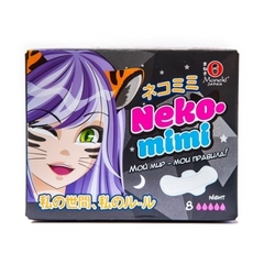 Прокладки гигиенические Maneki Neko-Mimi женские ночные 28 см 8 шт