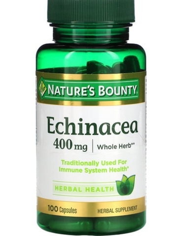 Nature's bounty, Эхинацея, 400 мг, 100 капсул