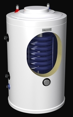 Водонагреватель комбинированного нагрева HAJDU AQ IND SC PRO 200 л, напольный, 32 кВт