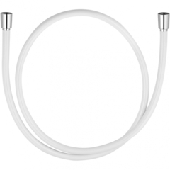Kludi 61 072 9100 Supraflex Шланг душевой 1600 мм, в пласт оболочке, с мет. эффектом, белый/хро фото