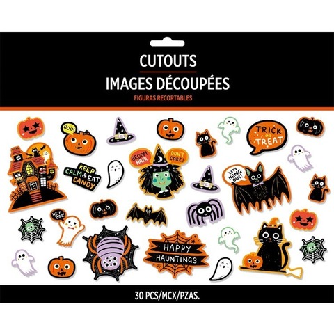 Баннер-комплект HAPPY HALLOWEEN Друзья 30шт