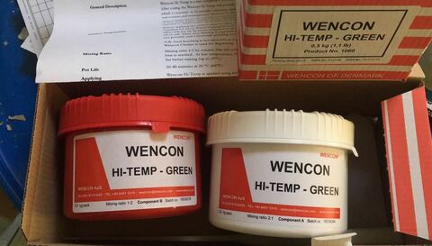 WENCON HI-TEMP COATING GREEN - защитное покрытие - 500 г