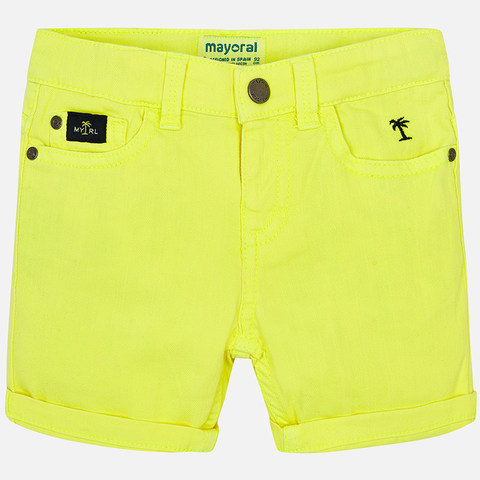 Летние шорты лимонного цвета Mayoral