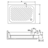 RGW 16180290-51 Душевой поддон прямоугольный B/CL-S  90*100*15 h 27