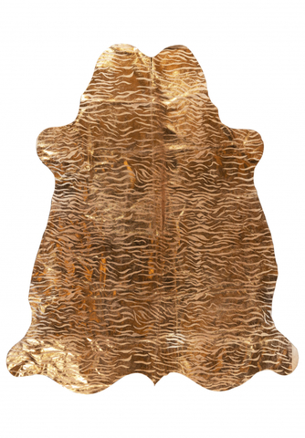 ШКУРА КОРОВЫ НАТУРАЛЬНАЯ GOLD TIGER PRINT