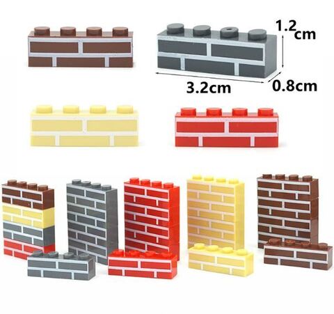 Кирпичик 1X4 Brick детали для конструктора набор 20 шт