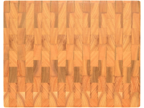 деревянная Торцевая разделочная доска 40х30х3 см лиственница