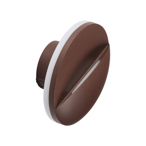 Уличный настенный светодиодный светильник Novotech 359534 STREET NT25 000 коричневый IP54 LED 10W 100-240V 3000К HALO