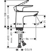 Смеситель для раковины однорычажный с донным клапаном Hansgrohe Talis E 71701000