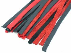 Черно-красная плеть с красной ручкой 