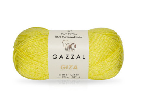 Пряжа Gazzal Giza 2483 лимон (уп.10 мотков)
