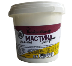 Мастика на какао масле Domkonditeroff 1 кг желтая