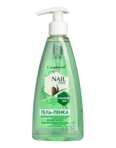 Gel \ Гель Compliment SNAIL VITAL Гель-Пенка для умывания для чувствительной кожи муцин улитки 250мл