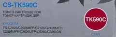 Картридж лазерный Cactus CS-TK590C TK-590C голубой (5000стр.) для Kyocera FS-C2026MFP/C2126MFP/C2526MFP/C2626MFP/C5250DN