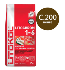 Затирка цементная Litokol Litochrom 1-6 C.200 венге