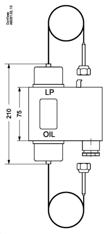 Реле дифференциального давления MP54 Danfoss 060B016891