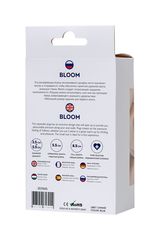 Синяя силиконовая расширяющая анальная пробка Bloom - 8,5 см. - 