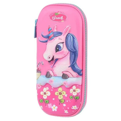 Пенал-футляр Qitong без наполнения, 22,5*10*3,5 см, серия "Единорог", ЭВА, ассорти
