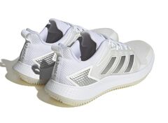 Женские теннисные кроссовки Adidas Defiant Speed W Clay - cloud white/silver metallic/grey one