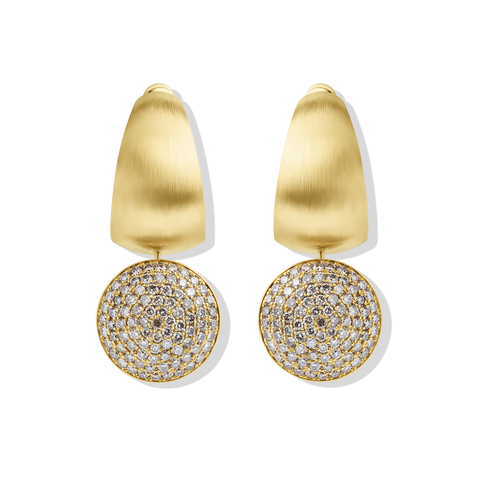 Серьги с бриллиантами Шампань, Эмаль, E0178-70/5