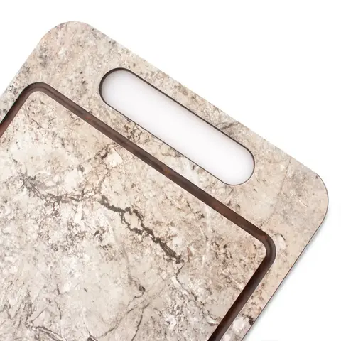 Набор разделочных досок на подставке 3шт ComposeEat Everyday мрамор серый