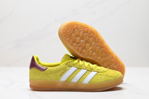 adidas Gazelle Indoor 'Bright Yellow Burgundy' 