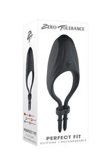 Черное эрекционное вибролассо Perfect Fit - 