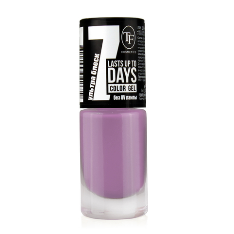 TF Лак для ногтей COLOR GEL  тон 291  Violet dragee/Фиолетовое драже   8мл