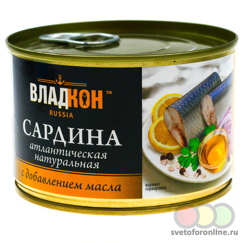 САРДИНА  НДМ  ж/б №6  ключа. 240гр ВЛАДКОН