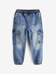 Джинсы карго для мальчика Next 186-200, Синий