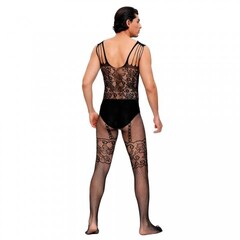 Боди сетка с цветочным принтом с чулками для мужчин (OS)