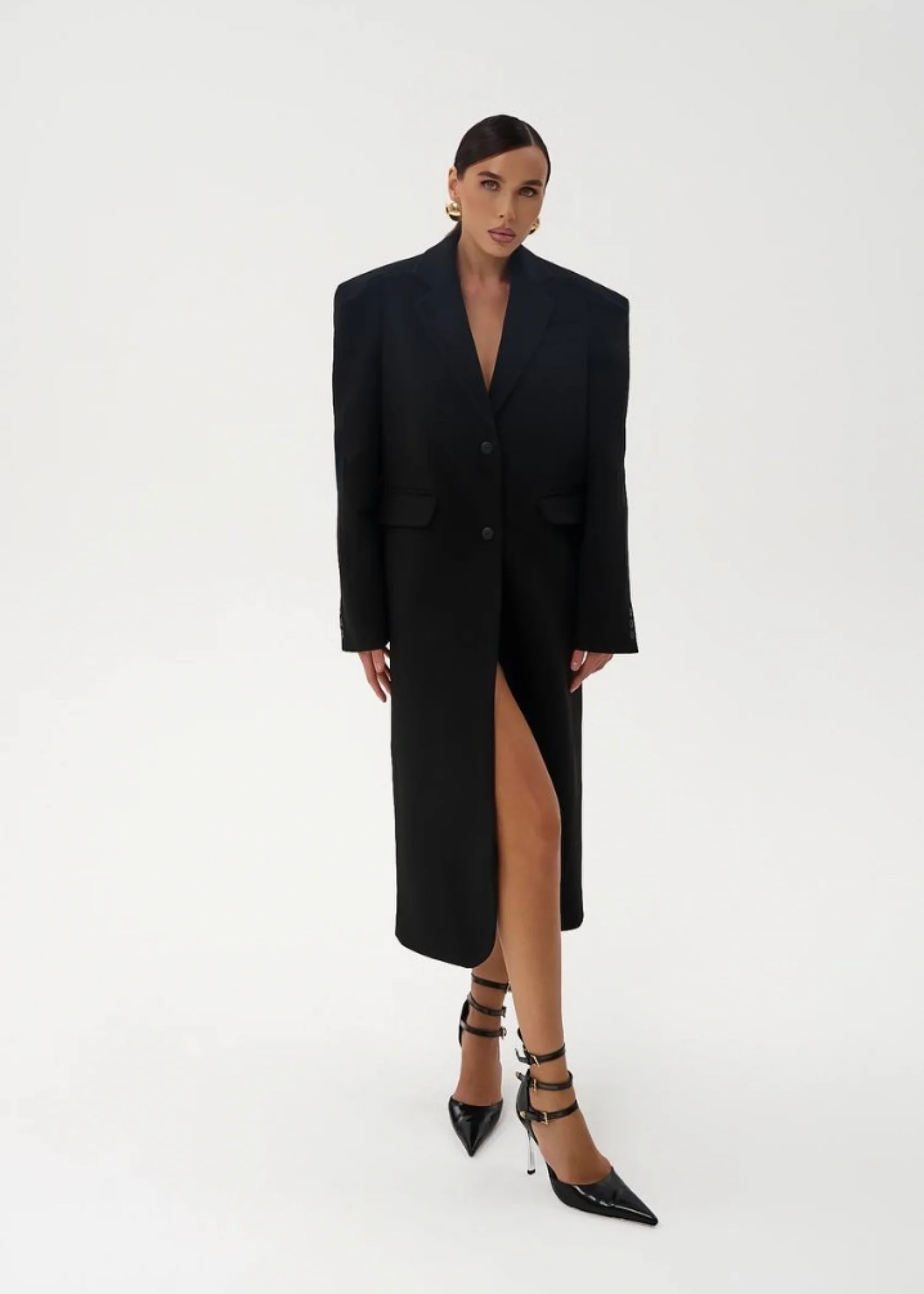 Пальто Топ, Черный