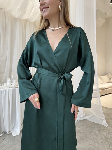 Платье Кимоно изумруд