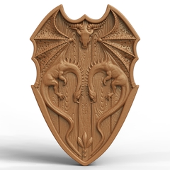 Силиконовый молд Щит Дракона