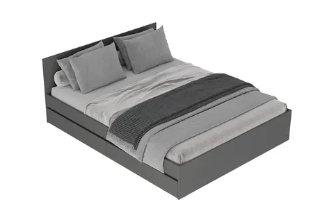 Кровать Симпл 1.6 м графит