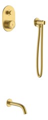 Boheme 154-MG Смеситель встроенный + излив + ручной душ без лейки TECH Matt Gold фото