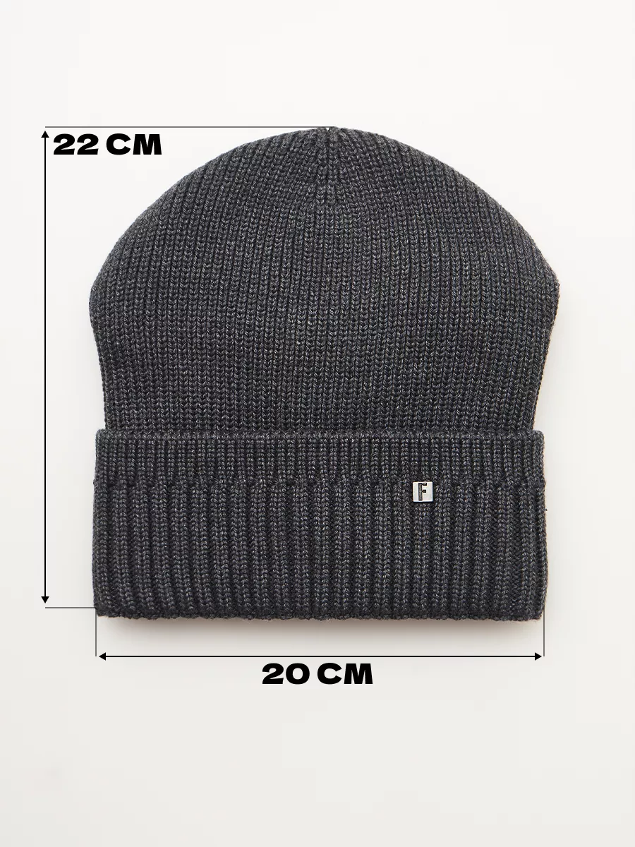 Шапка бини зимняя весенняя с флисом