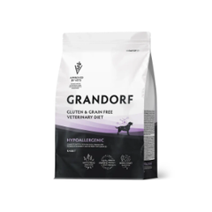 Сухой корм GRANDORF VETERINARY DIET Dog HYPOALLERGENIC Полнорационный диетический корм для собак с пищевой аллергией или непереносимостью 1кг