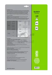 Фотобумага Cactus CS-GA323050 A3/230г/м2/50л./белый глянцевое для струйной печати — фото 2