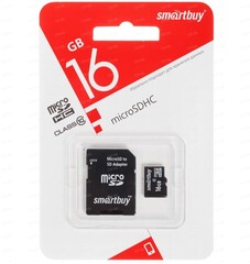 Карта памяти Smartbuy microSDHC 16 ГБ