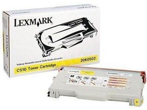 Тонер-картридж для принтеров Lexmark C510 желтый (yellow). Ресурс 3000 стр (20K0502)