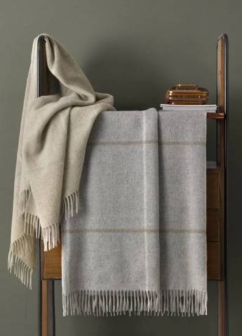 Плед 130x180 Somma Falkland 011 grigio-perla