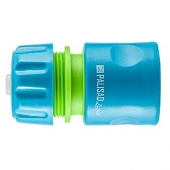 Соединитель быстросъемный для шланга 1/2-3/4 аквастоп,АВС-пластик Luxe//Palisad