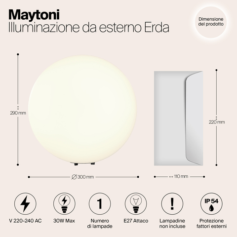 Ландшафтный светильник Maytoni Erda O594FL-01W