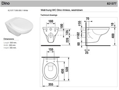 УНИТАЗ ПОДВЕСНОЙ JIKA LYRA DINO