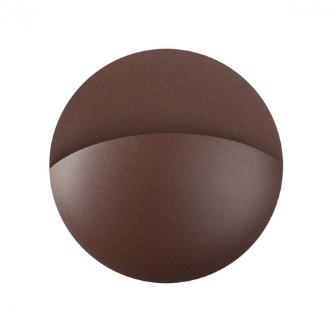 Уличный настенный светодиодный светильник Novotech 359534 STREET NT25 000 коричневый IP54 LED 10W 100-240V 3000К HALO