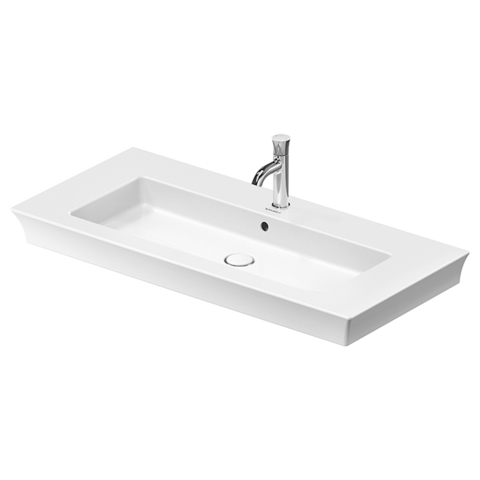 Duravit White Tulip Раковина накладная 1050х490  мм,с переливом, с 1 отв. под смеситель, с WonderGliss, цвет: белый 23631000001