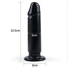 Черный анальный фаллоимитатор 9.25 King Sized Anal Dildo - 22,5 см. - 